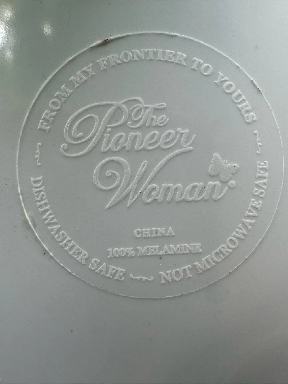 The Pioneer Woman Birthday Cake Stand 11” Floral Turquoise Melamine
